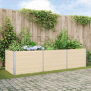 Plantekasse Elfenben 290 x 100 x 75 cm Galvaniseret stål