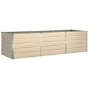 Plantekasse Elfenben 290 x 100 x 75 cm Galvaniseret stål