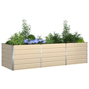 Plantekasse Elfenben 290 x 100 x 75 cm Galvaniseret stål
