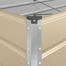 Plantekasse Elfenben 385 x 100 x 75 cm Galvaniseret stål