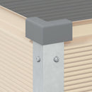 Plantekasse Elfenben 100 x 45 x 90 cm Galvaniseret stål