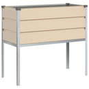 Plantekasse Elfenben 100 x 45 x 90 cm Galvaniseret stål