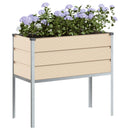 Plantekasse Elfenben 100 x 45 x 90 cm Galvaniseret stål