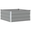 Plantekasse Lysegrå 100 x 100 x 45 cm Stål