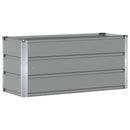 Plantekasse Lysegrå 100 x 40 x 45 cm Stål