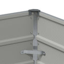 Plantekasse Lysegrå 100 x 40 x 75 cm Stål