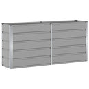 Plantekasse Lysegrå 160 x 40 x 75 cm Stål