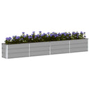 Plantekasse Lysegrå 320 x 40 x 45 cm Stål
