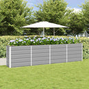 Plantekasse Lysegrå 320 x 40 x 75 cm Stål