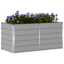 Plantekasse Lysegrå 160 x 80 x 75 cm Stål