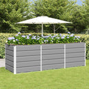 Plantekasse Lysegrå 240 x 80 x 75 cm Stål