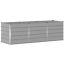 Plantekasse Lysegrå 240 x 80 x 75 cm Stål