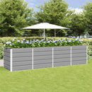 Plantekasse Lysegrå 320 x 80 x 75 cm Stål