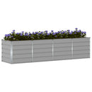 Plantekasse Lysegrå 320 x 80 x 75 cm Stål
