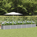 Plantekasse Lysegrå 480 x 80 x 45 cm Stål