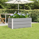 Plantekasse Lysegrå 100 x 50 x 45 cm Galvaniseret stål