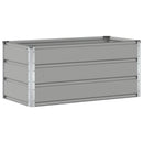 Plantekasse Lysegrå 100 x 50 x 45 cm Galvaniseret stål