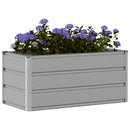 Plantekasse Lysegrå 100 x 50 x 45 cm Galvaniseret stål