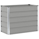 Plantekasse Lysegrå 100 x 50 x 77 cm Galvaniseret stål