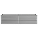 Plantekasse Lysegrå 195 x 50 x 45 cm Galvaniseret stål