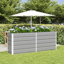 Plantekasse Lysegrå 195 x 50 x 75 cm Galvaniseret stål