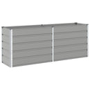 Plantekasse Lysegrå 195 x 50 x 75 cm Galvaniseret stål