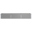 Plantekasse Lysegrå 290 x 50 x 45 cm Galvaniseret stål