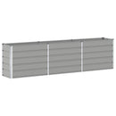 Plantekasse Lysegrå 290 x 50 x 75 cm Galvaniseret stål