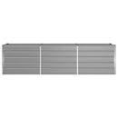 Plantekasse Lysegrå 290 x 50 x 75 cm Galvaniseret stål