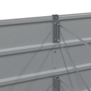 Plantekasse Lysegrå 385 x 50 x 75 cm Galvaniseret stål