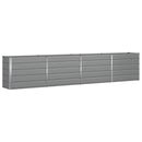 Plantekasse Lysegrå 385 x 50 x 75 cm Galvaniseret stål