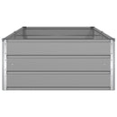Plantekasse Lysegrå 195 x 100 x 45 cm Galvaniseret stål