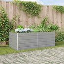 Plantekasse Lysegrå 195 x 100 x 75 cm Galvaniseret stål