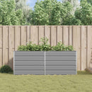 Plantekasse Lysegrå 195 x 100 x 75 cm Galvaniseret stål