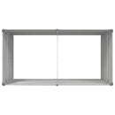 Plantekasse Lysegrå 195 x 100 x 75 cm Galvaniseret stål