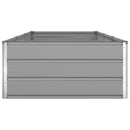 Plantekasse Lysegrå 290 x 100 x 45 cm Galvaniseret stål
