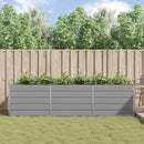 Plantekasse Lysegrå 290 x 100 x 75 cm Galvaniseret stål