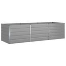 Plantekasse Lysegrå 290 x 100 x 75 cm Galvaniseret stål