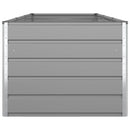 Plantekasse Lysegrå 290 x 100 x 75 cm Galvaniseret stål