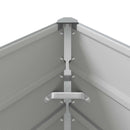 Plantekasse Lysegrå 385 x 100 x 45 cm Galvaniseret stål