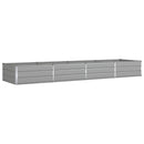 Plantekasse Lysegrå 385 x 100 x 45 cm Galvaniseret stål