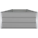 Plantekasse Lysegrå 385 x 100 x 45 cm Galvaniseret stål