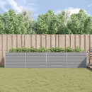 Plantekasse Lysegrå 385 x 100 x 75 cm Galvaniseret stål