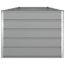Plantekasse Lysegrå 385 x 100 x 75 cm Galvaniseret stål