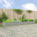 Plantekasse Lysegrå 480 x 100 x 45 cm Galvaniseret stål
