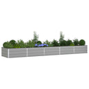 Plantekasse Lysegrå 480 x 100 x 45 cm Galvaniseret stål