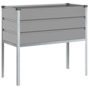 Plantekasse Lysegrå 100 x 45 x 90 cm Galvaniseret stål