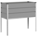 Plantekasse Lysegrå 100 x 45 x 90 cm Galvaniseret stål