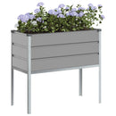 Plantekasse Lysegrå 100 x 45 x 90 cm Galvaniseret stål