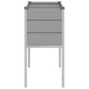 Plantekasse Lysegrå 100 x 45 x 90 cm Galvaniseret stål